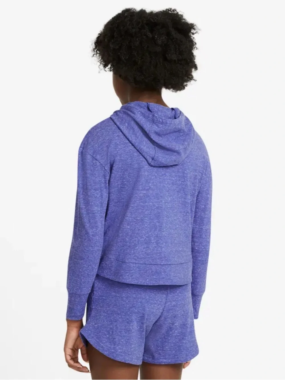 Nike Girls' Heathered Violet Zip Hoodie